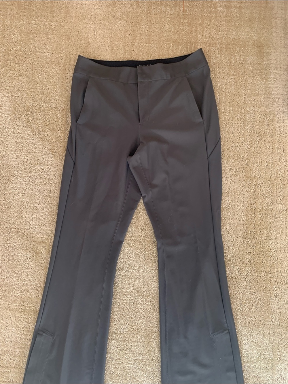 Athleta Olive green Stellar Flare trouser